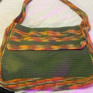 Handcrafted Multicolor Crochet Shoulder Bag
